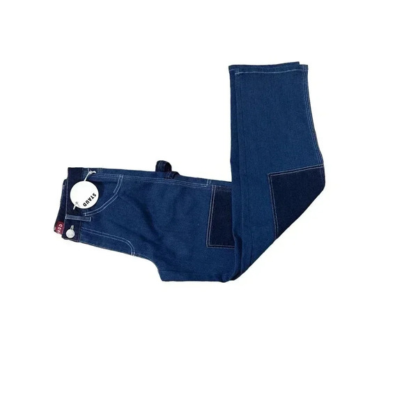 NEW-NWT! Staud Utility Patch Pocket Denim Pants Sz 00 - Picture 5 of 8